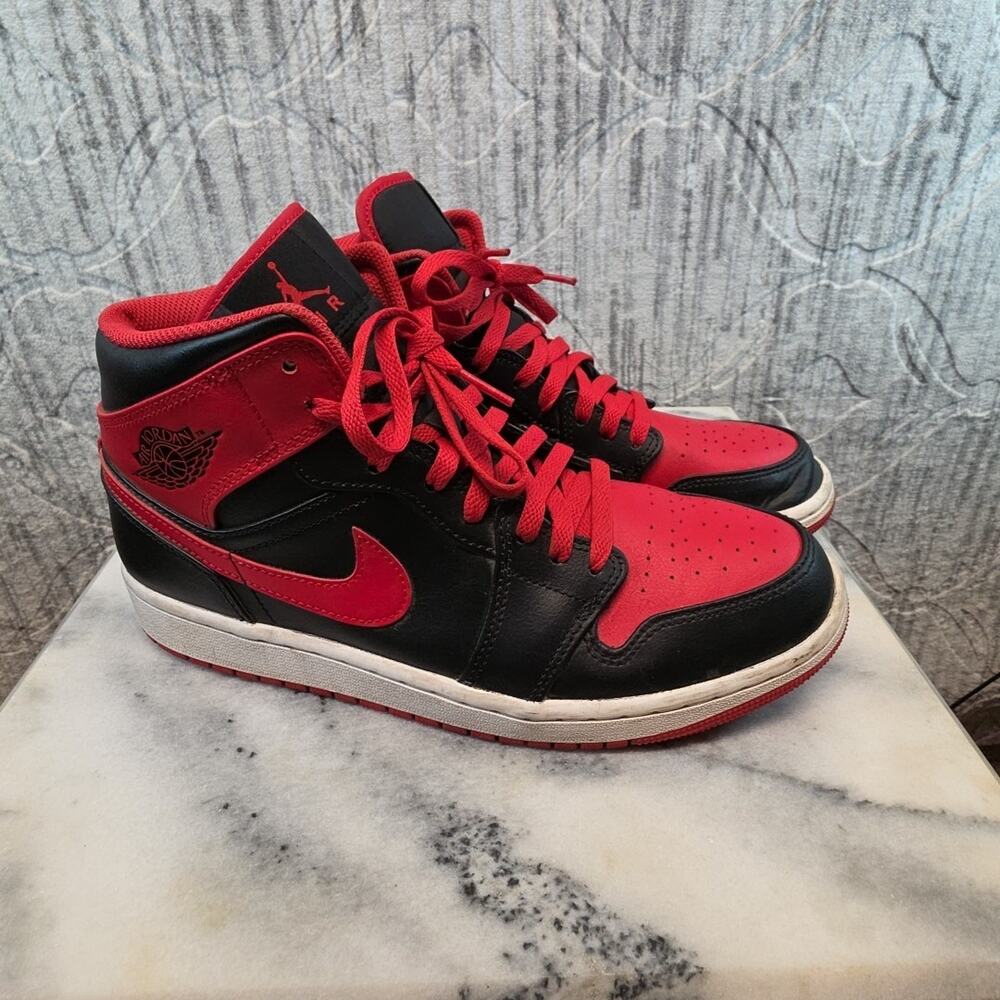 Air Jordan 1 Mid Alternate Bred Sz 10 Men